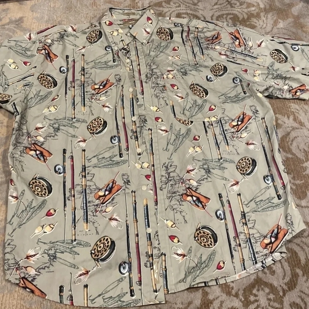 Natural Issue Men’s Fisherman Designed Wrinkle free Cotton Buttondown  Shirt